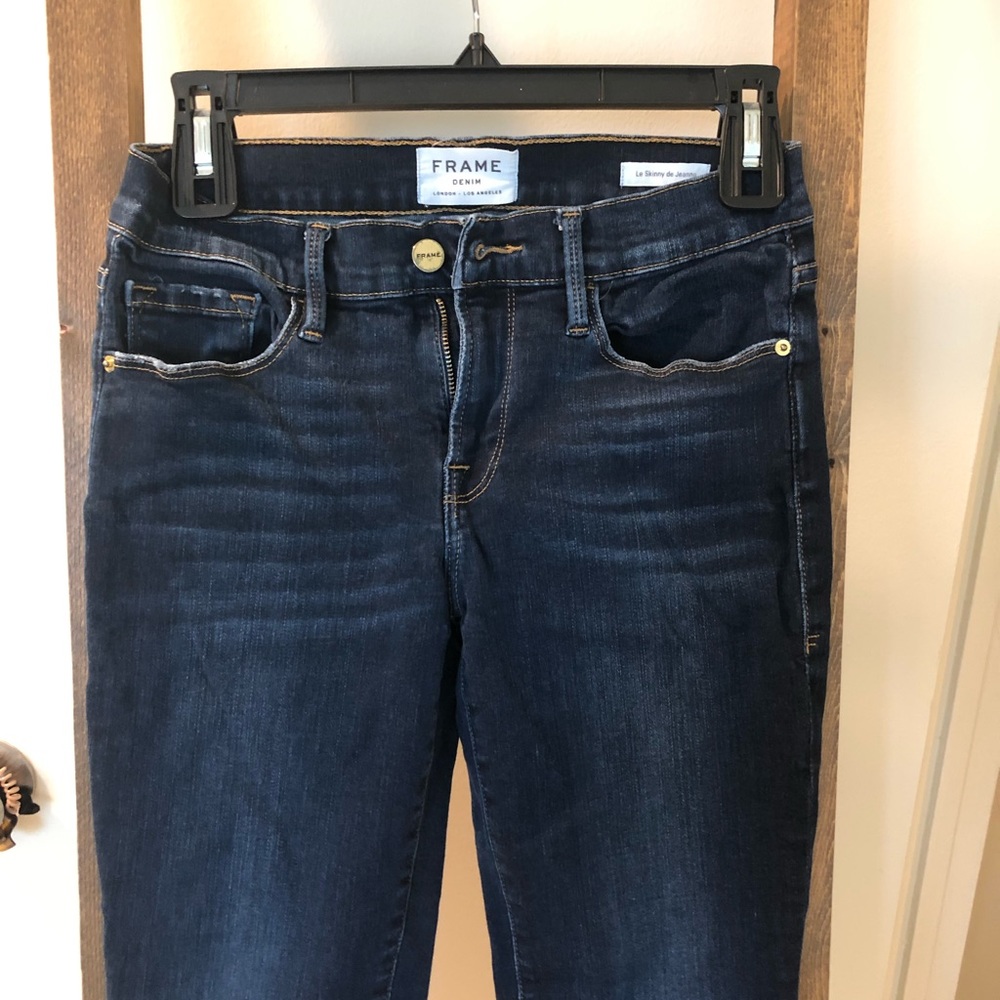 Frame, Le skinny de jeanne, unfinished hem size 28!